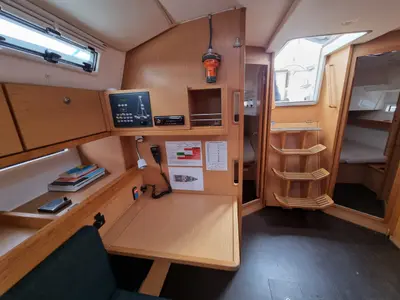 Salon of Tetras, a Bavaria 45 sailboat at Gdańsk, Poland