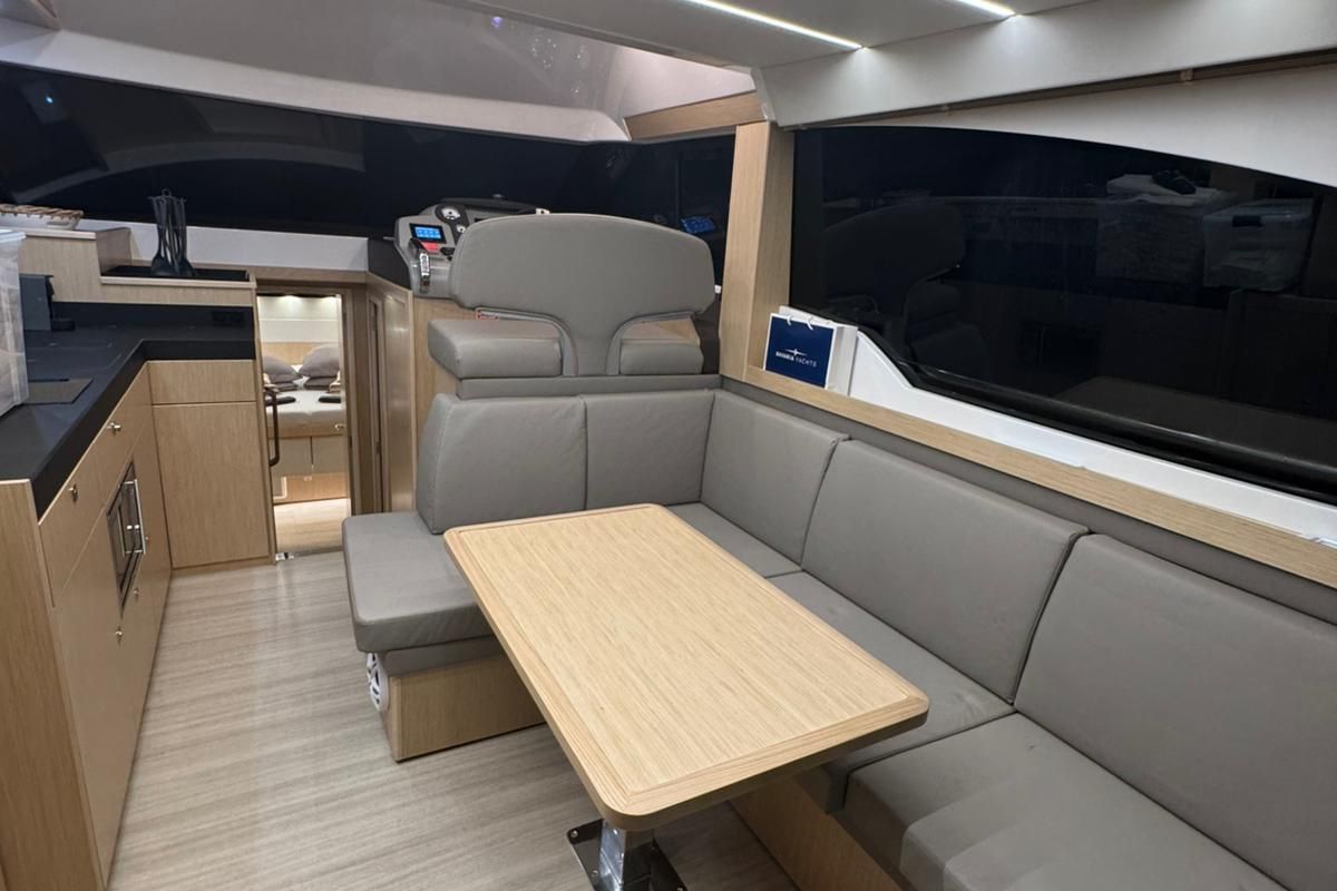Lana, a Bavaria Virtess 420 Fly yacht at Grad Trogir, Croatia