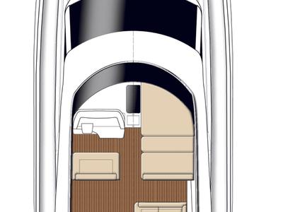Lana, a Bavaria Virtess 420 Fly yacht at Grad Trogir, Croatia