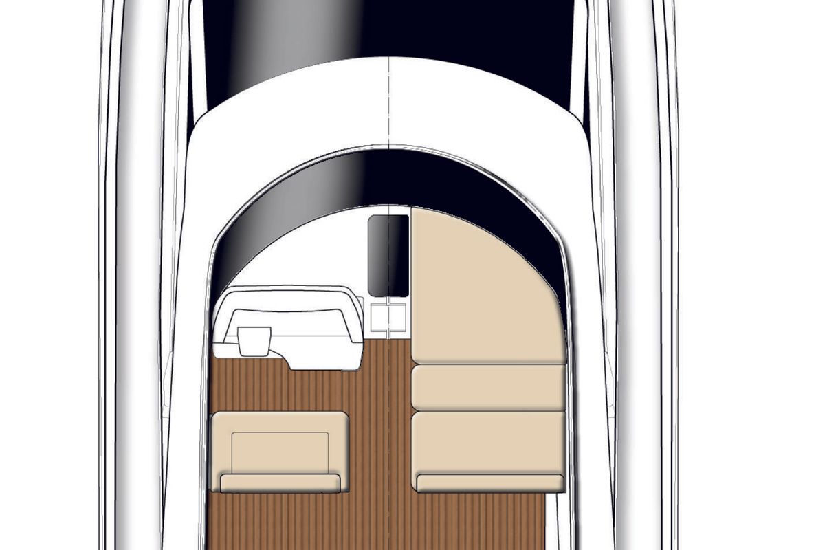 Lana, a Bavaria Virtess 420 Fly yacht at Grad Trogir, Croatia