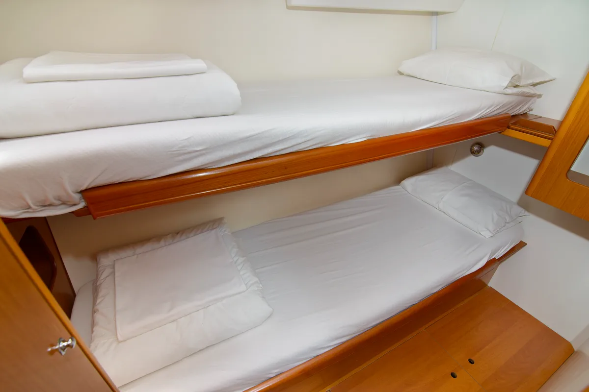 Cabin on Saphi So III, a Beneteau Cyclades 50.5 sailboat at Betina, Croatia