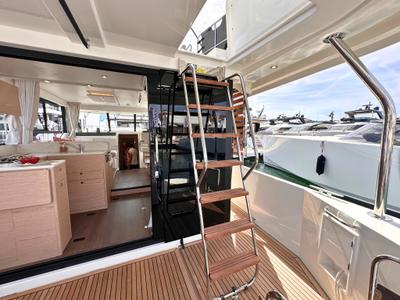 Deck of AELIA, a Beneteau Swift Trawler 41 yacht at Split, Croatia