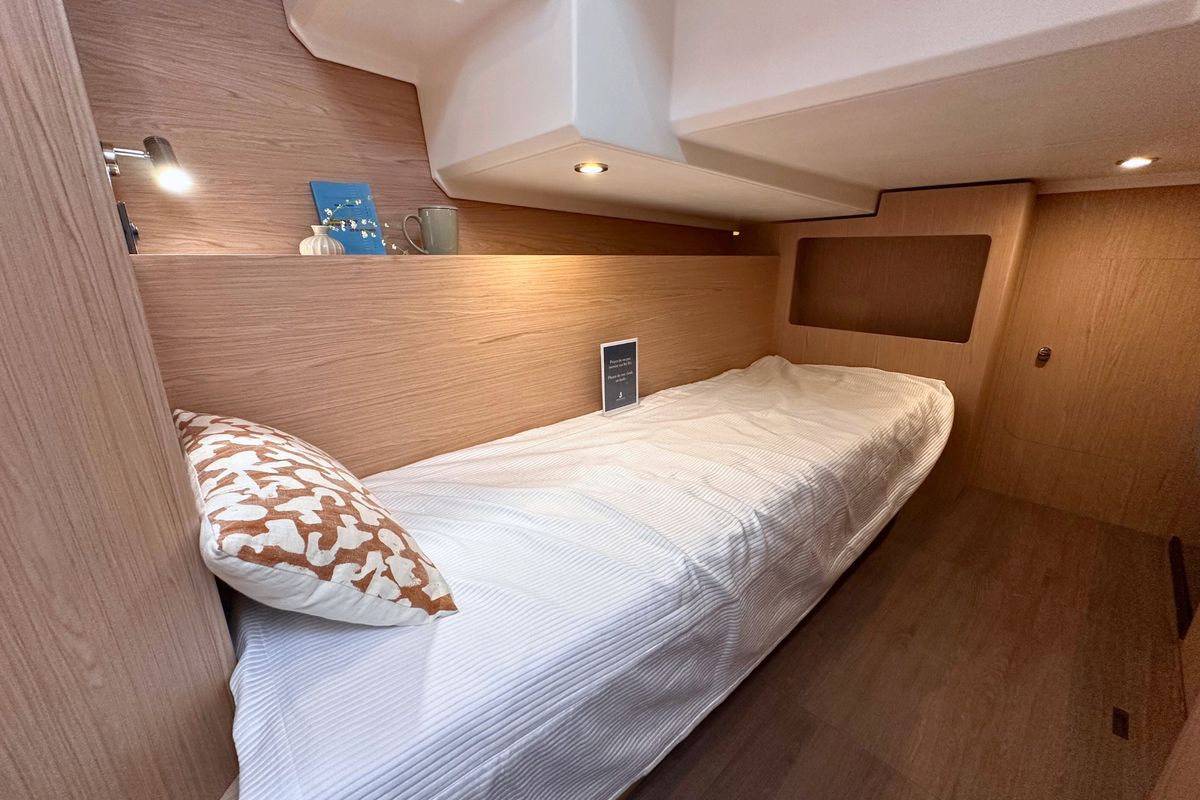 Cabin on AELIA, a Beneteau Swift Trawler 41 yacht at Split, Croatia