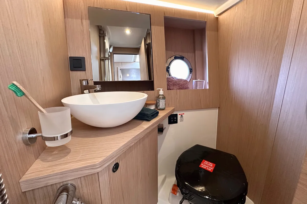 Head on AELIA, a Beneteau Swift Trawler 41 yacht at Split, Croatia