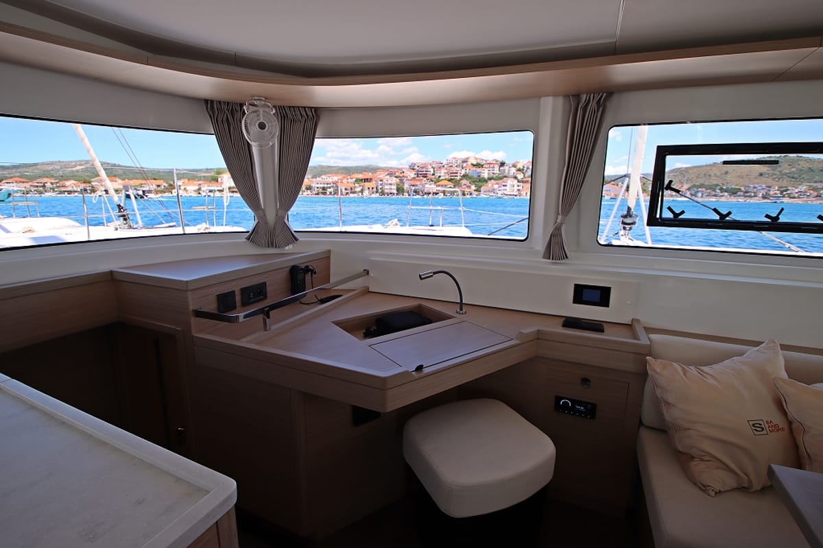 Chill Out, a Lagoon 46 OW catamaran at Općina Rogoznica, Croatia