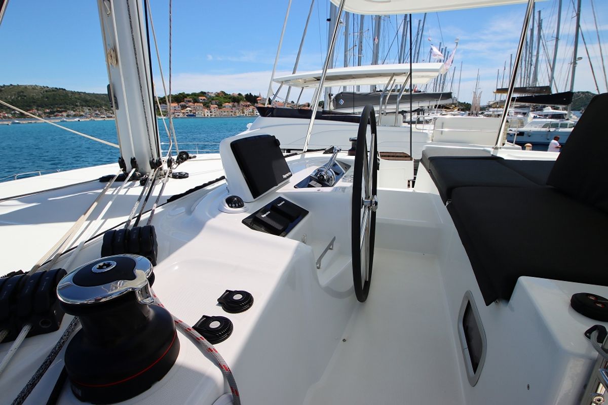Chill Out, a Lagoon 46 OW catamaran at Općina Rogoznica, Croatia