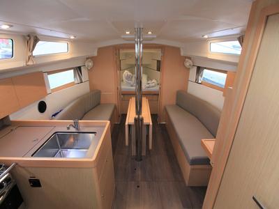 Salon of Big Blue, a Beneteau Oceanis 35.1 sailboat at Road Town, British Virgin Islands