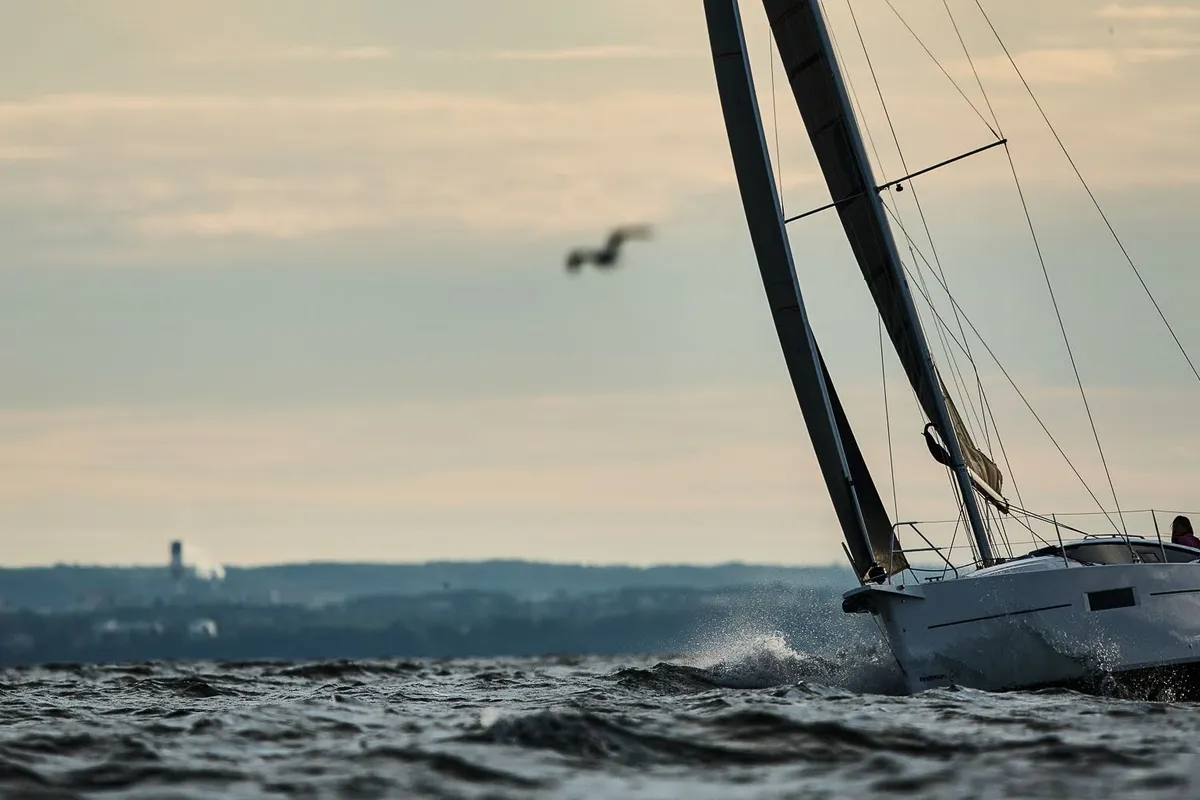 Exterior view of Angelmiles 2, a Northman Maxus 35 sailboat at Valencia, Spain