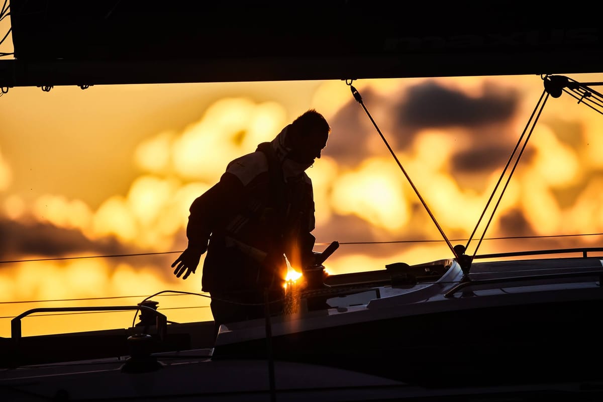 Deck of Angelmiles 2, a Northman Maxus 35 sailboat at Valencia, Spain