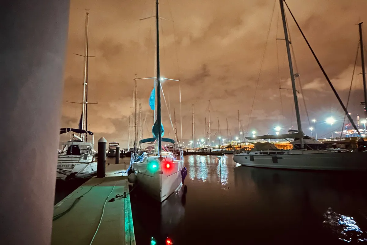 Exterior view of Angelmiles 2, a Northman Maxus 35 sailboat at Valencia, Spain