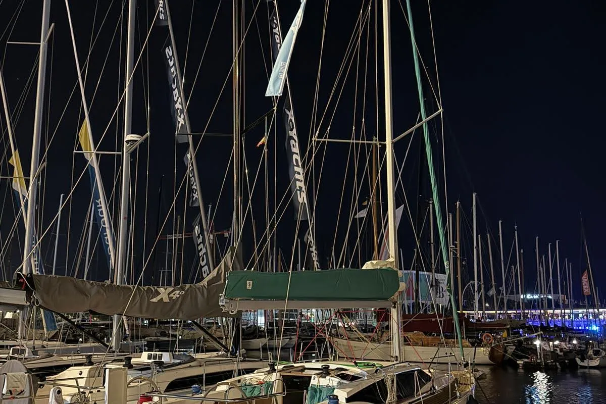Exterior view of Angelmiles 2, a Northman Maxus 35 sailboat at Valencia, Spain
