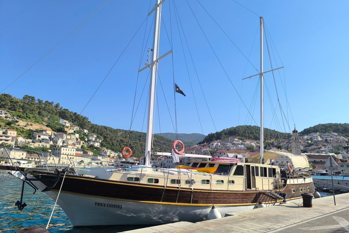 Exterior view of Premium, a Gulet Gulet gulet at Strožanac Donji, Croatia
