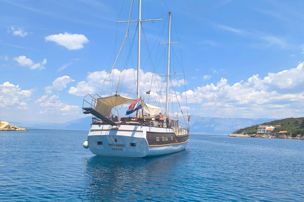 Exterior view of Premium, a Gulet Gulet gulet at Strožanac Donji, Croatia