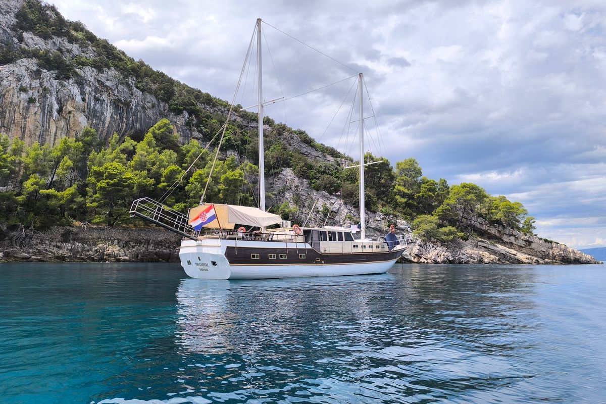 Exterior view of Premium, a Gulet Gulet gulet at Strožanac Donji, Croatia
