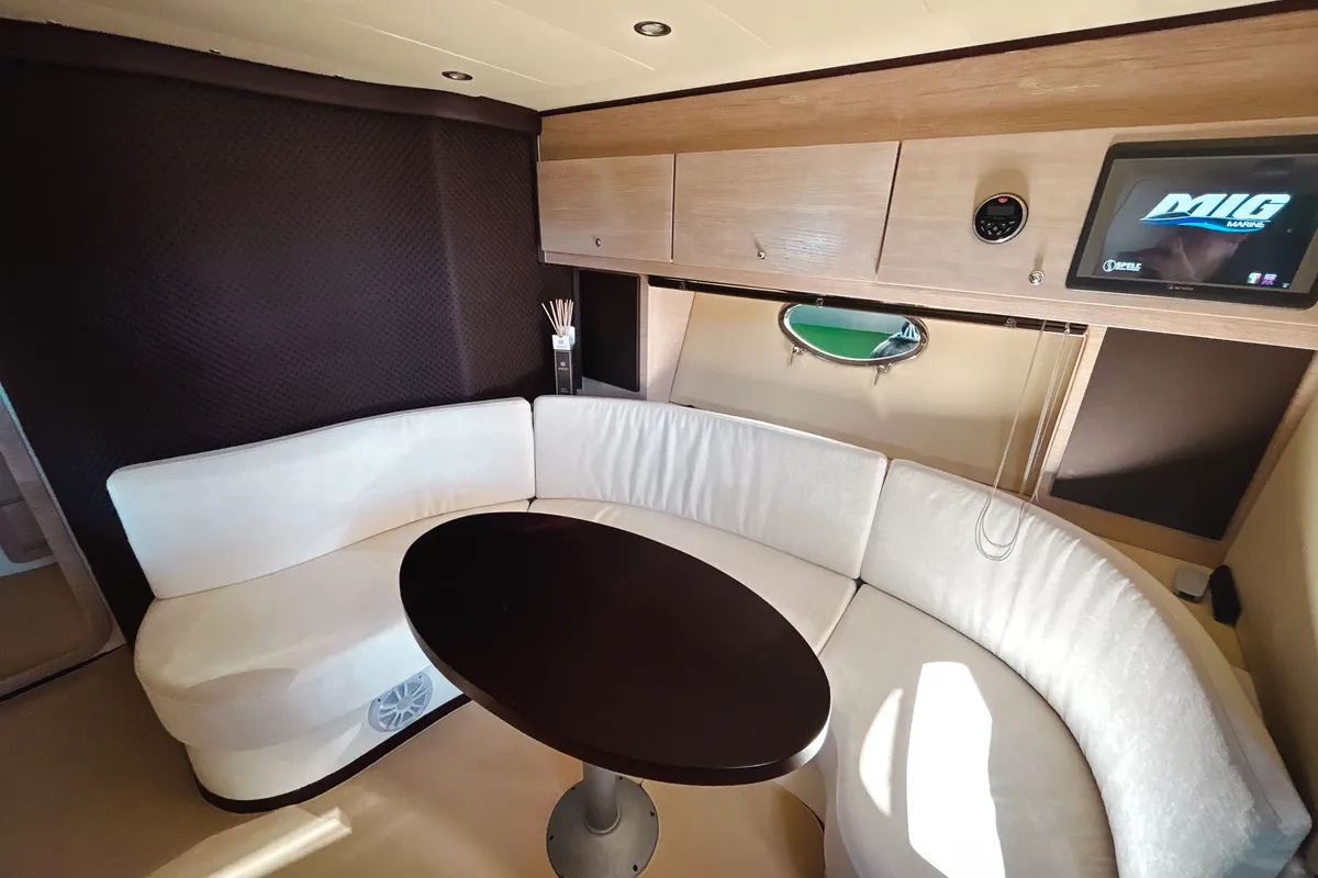 Salon of Comfort, a Mig 50 motorboat at Salerno, Italy