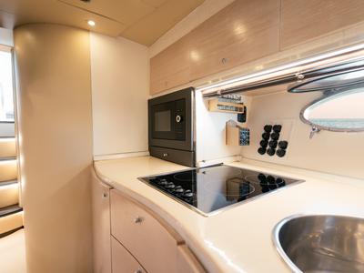 Galley of Comfort, a Mig 50 motorboat at Salerno, Italy