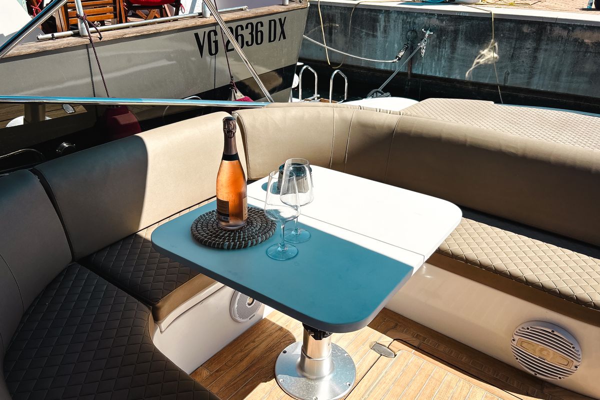 Deck of Comfort, a Mig 50 motorboat at Salerno, Italy
