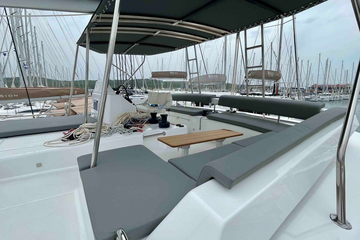 Nirvana, a Dufour 48 Catamaran catamaran at Pirovac, Croatia