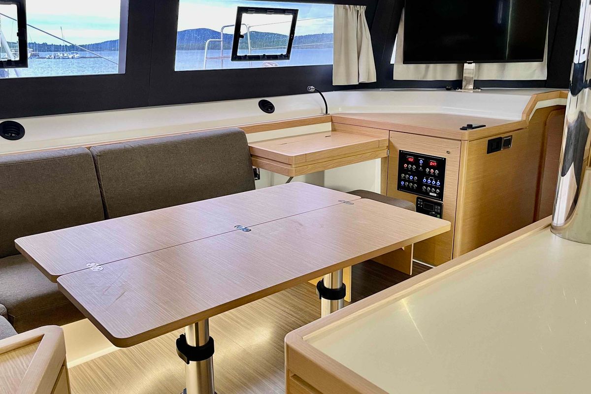 Nirvana, a Dufour 48 Catamaran catamaran at Pirovac, Croatia