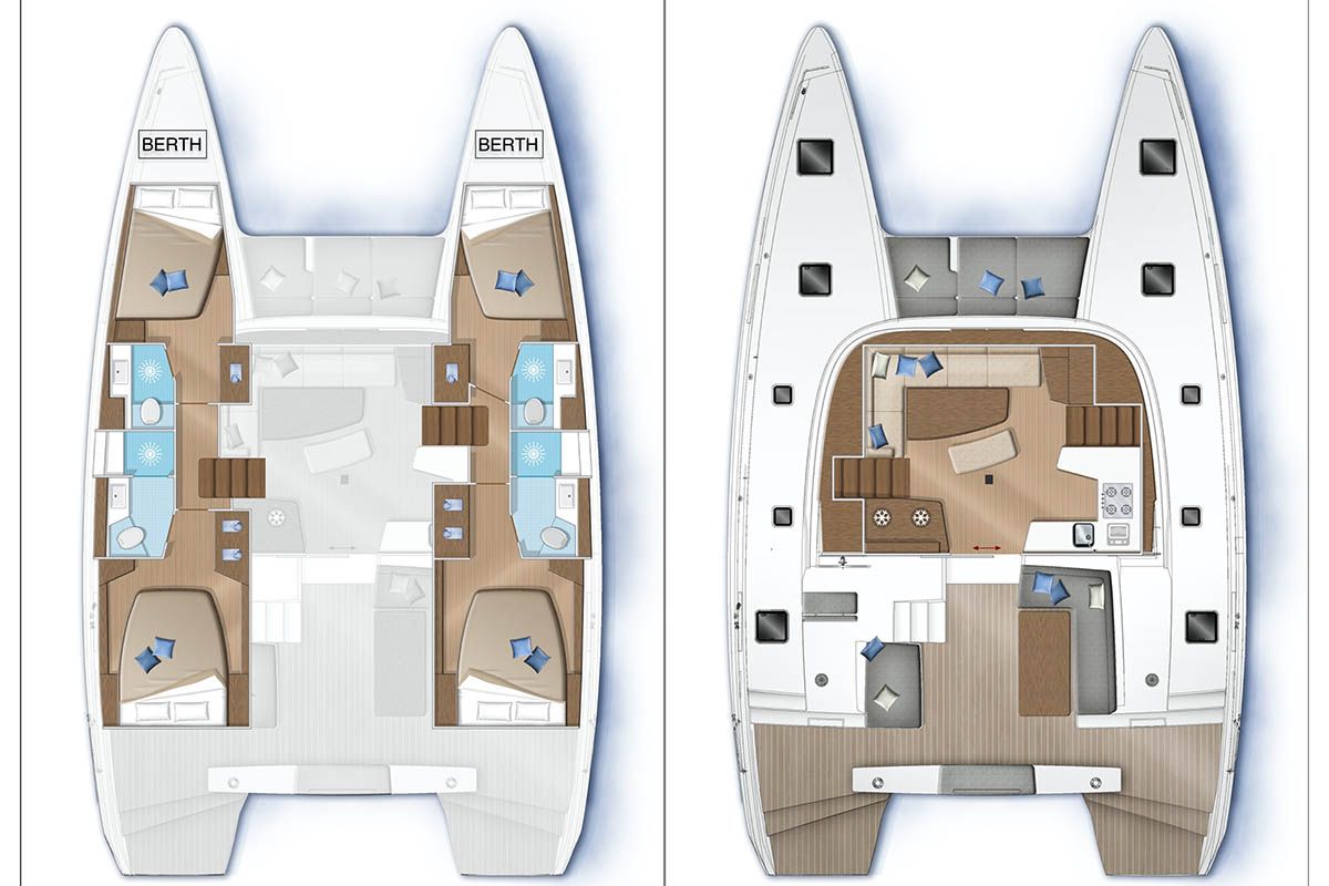 Seaside dreams, a Lagoon 42 catamaran at Seget Donji, Croatia