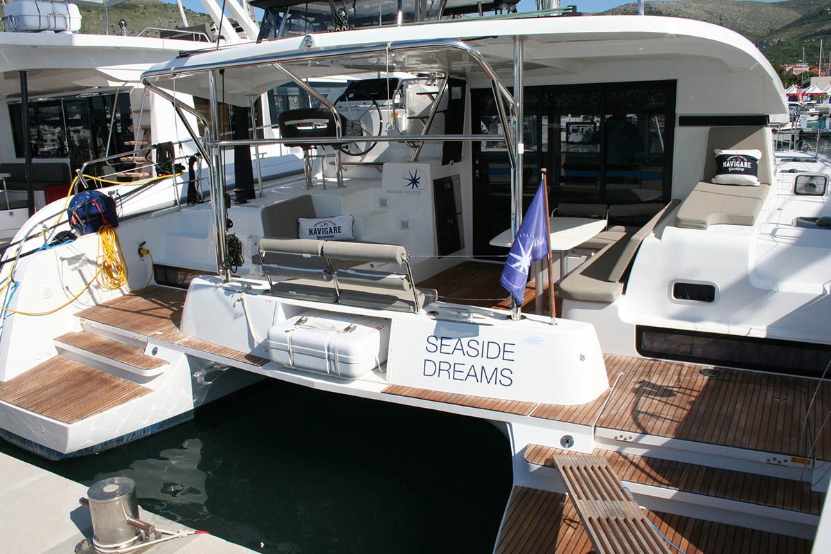 Seaside dreams, a Lagoon 42 catamaran at Seget Donji, Croatia