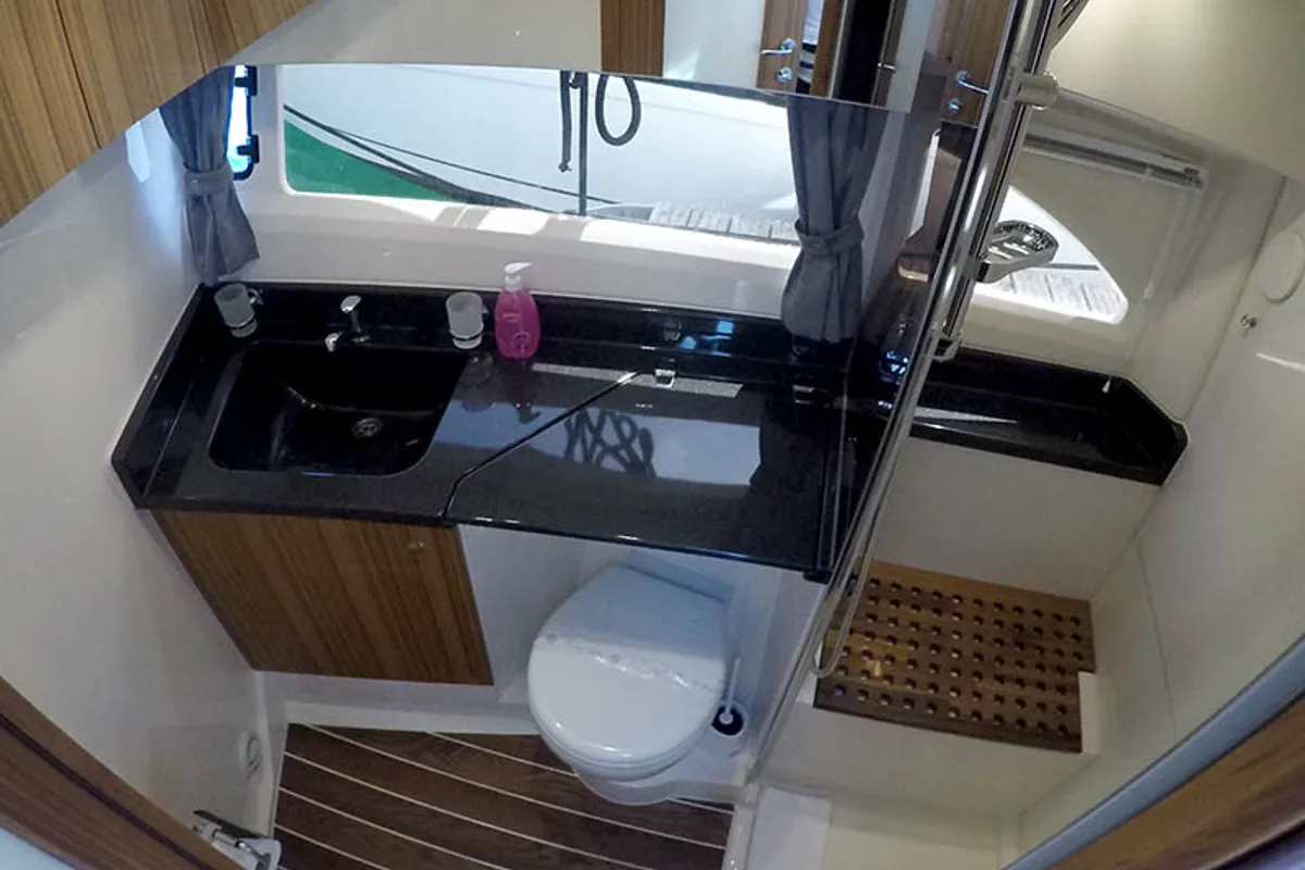 Head on True North, a Marex 360 Cabriolet Cruiser yacht at Grad Šibenik, Croatia