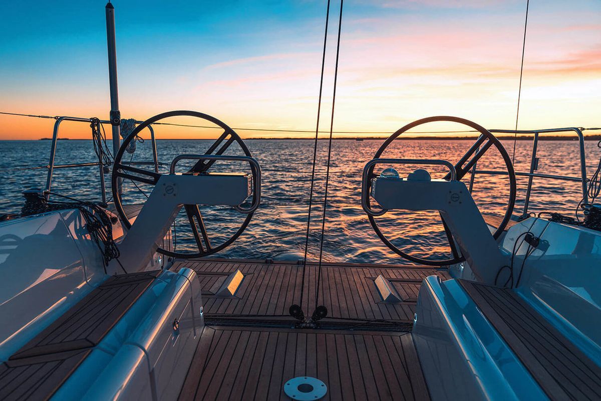 Lucky, a Elan E4 sailboat at Betina, Croatia
