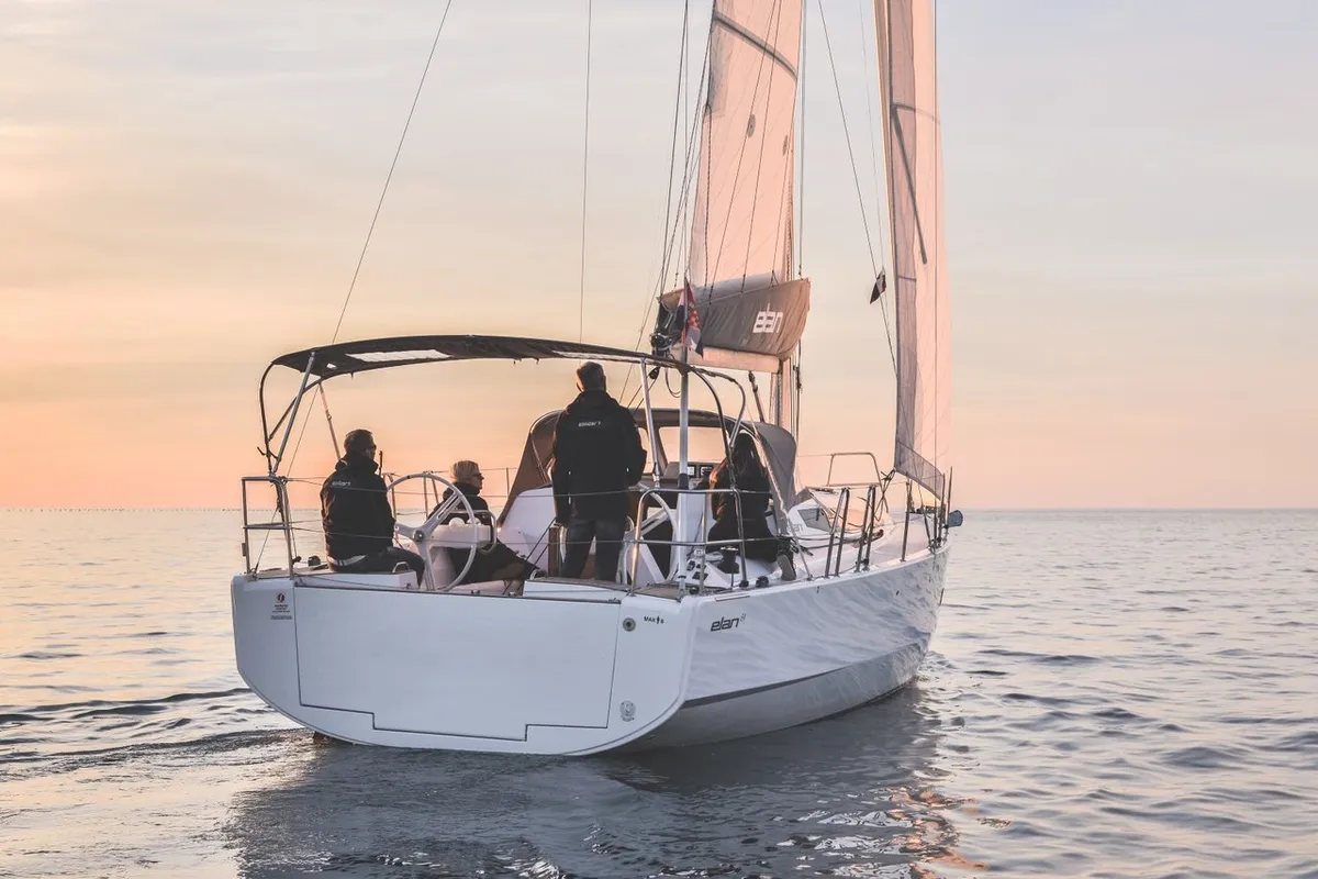 Lucky, a Elan E4 sailboat at Betina, Croatia