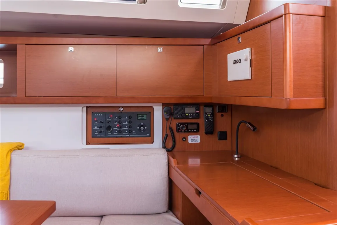 Cabin on Zoa, a Beneteau Oceanis 45 sailboat at Split, Croatia