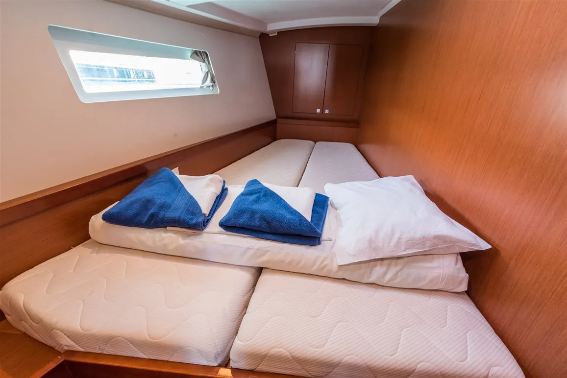 Head on Zoa, a Beneteau Oceanis 45 sailboat at Split, Croatia