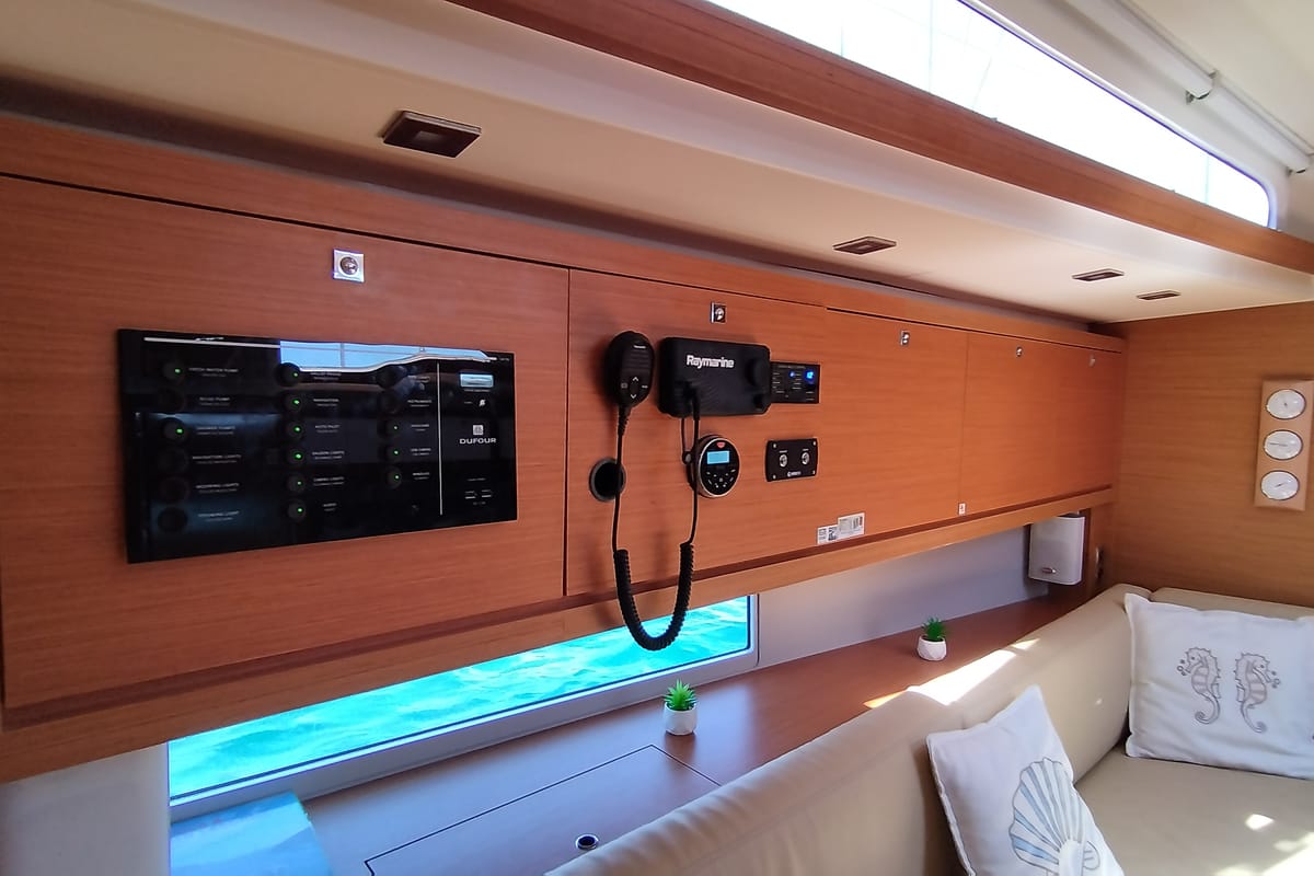 Weasley, a Dufour 470 sailboat at Olbia, Italy