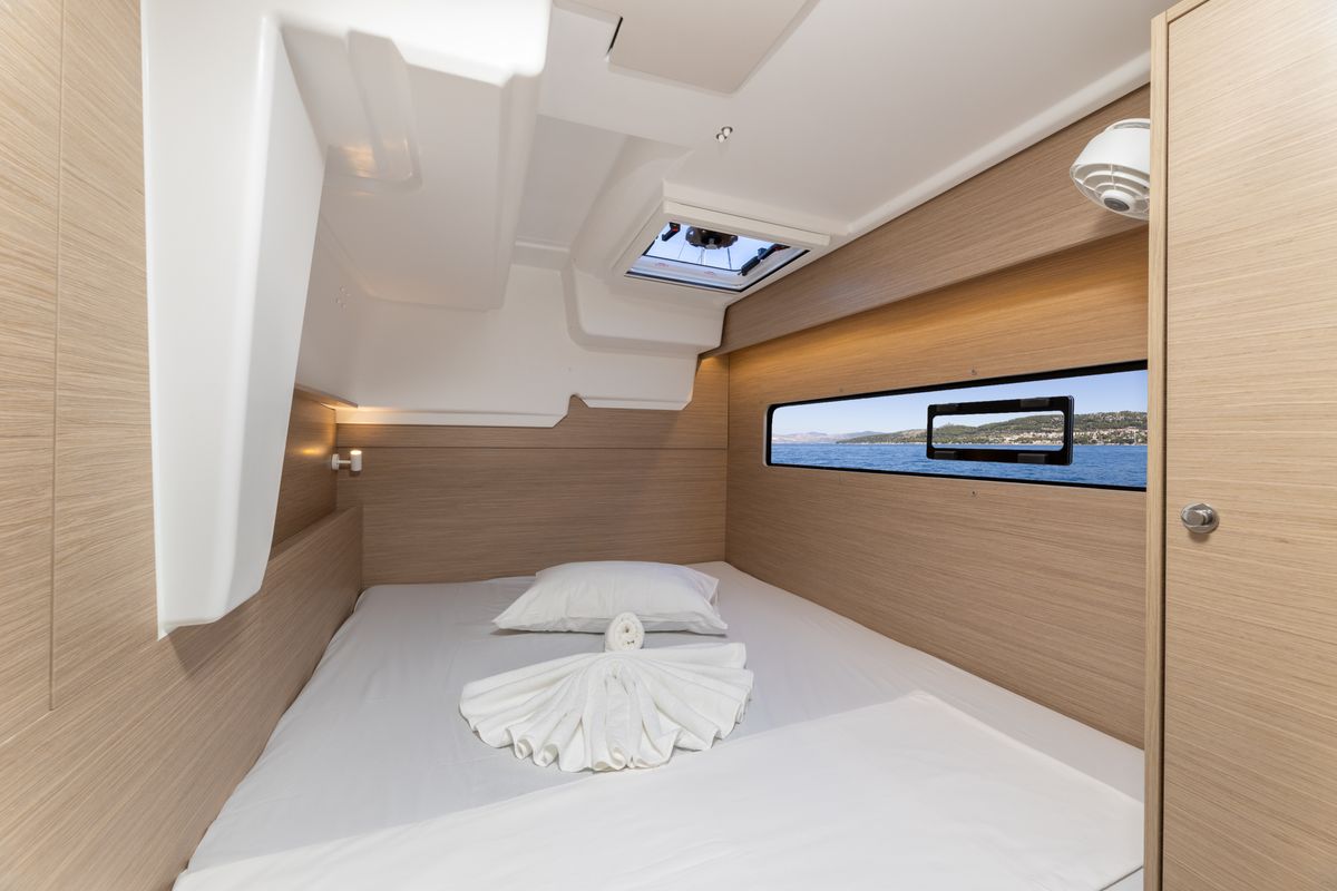 Cabin on FURIA, a Lagoon 38 catamaran at Općina Rogoznica, Croatia