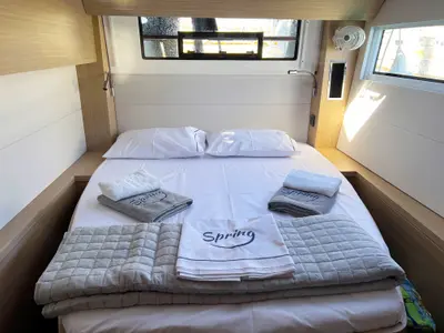 Cabin on Spring, a Lagoon 51 catamaran at Athens, Greece