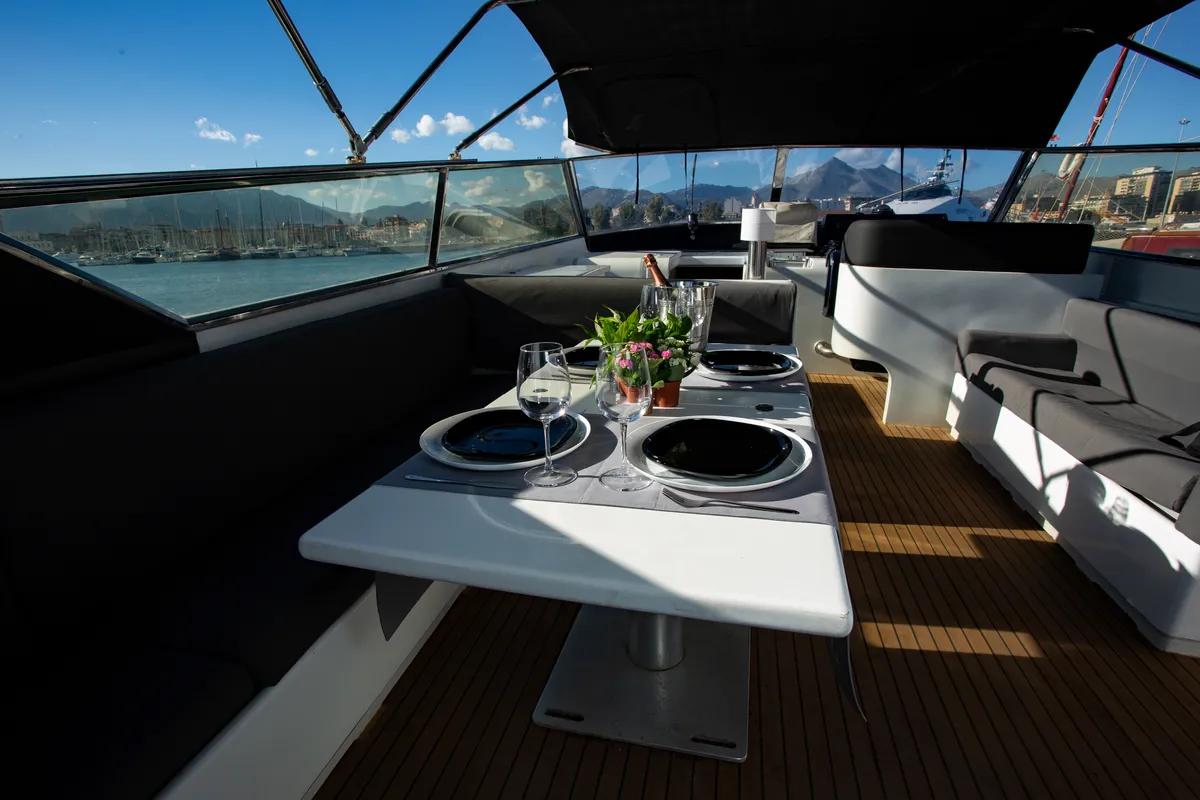 Onyris, a Leopard Leopard 23 yacht at Palermo, Italy