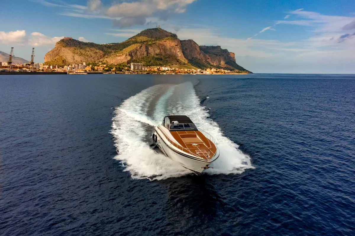 Onyris, a Leopard Leopard 23 yacht at Palermo, Italy
