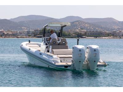 NABOO, a Gulet Rock Marine 36 motorboat at Alyki, Greece