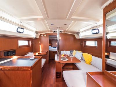 Salon of Sparkling, a Beneteau Oceanis 41.1 sailboat at Split, Croatia