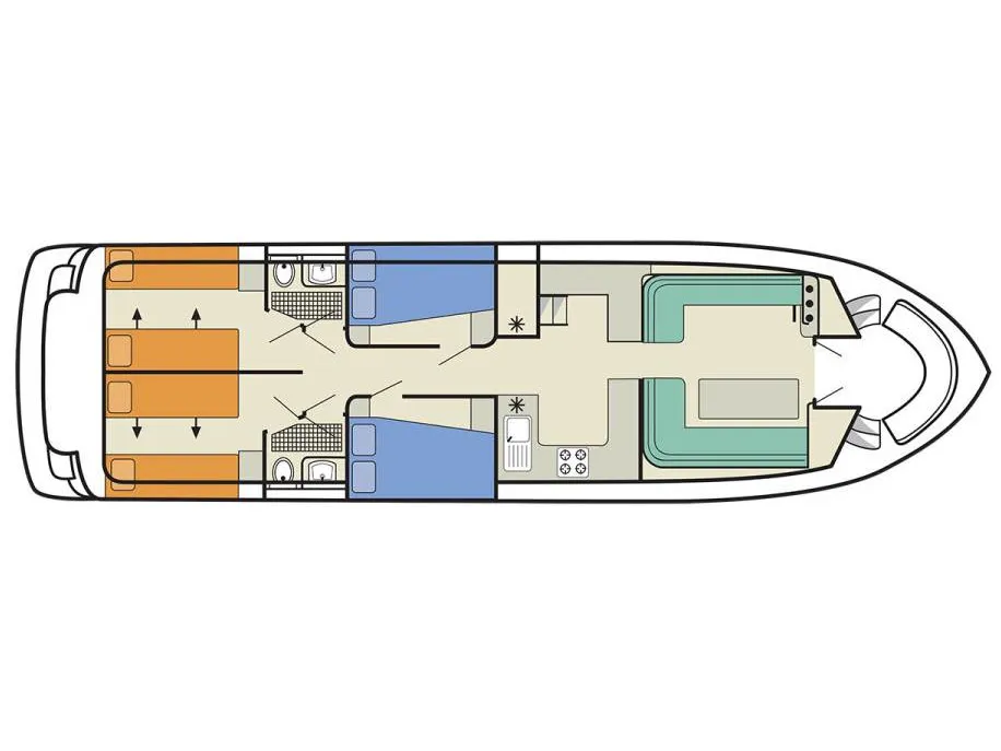 Salsa B, a Cygnet Salsa B motorboat at Saint-Didier, France