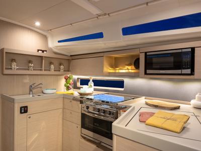 Galley of Sunsail 42 Classic, a Beneteau Oceanis 40.1 sailboat at Dubrovnik, Croatia