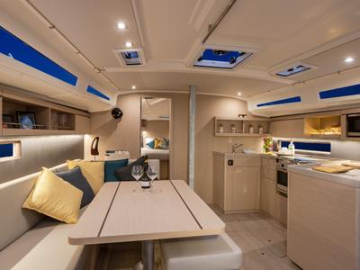 Salon of Sunsail 42 Classic, a Beneteau Oceanis 40.1 sailboat at Dubrovnik, Croatia