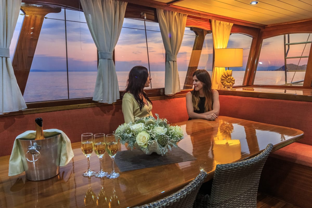Salon of Altair, a Gulet Gulet gulet at Split, Croatia