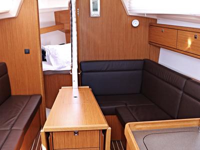 Salon of Mirella, a Bavaria Cruiser 33 sailboat at Općina Sukošan, Croatia