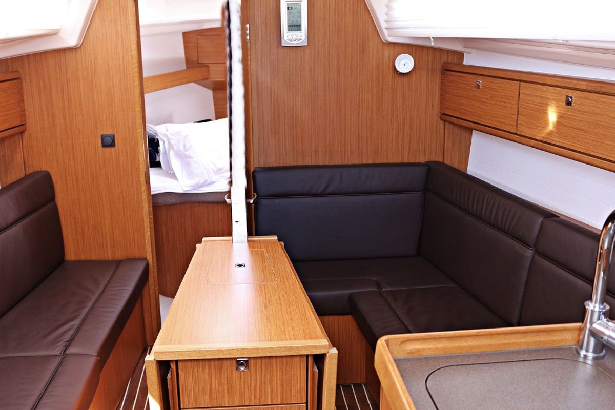 Salon of Mirella, a Bavaria Cruiser 33 sailboat at Općina Sukošan, Croatia