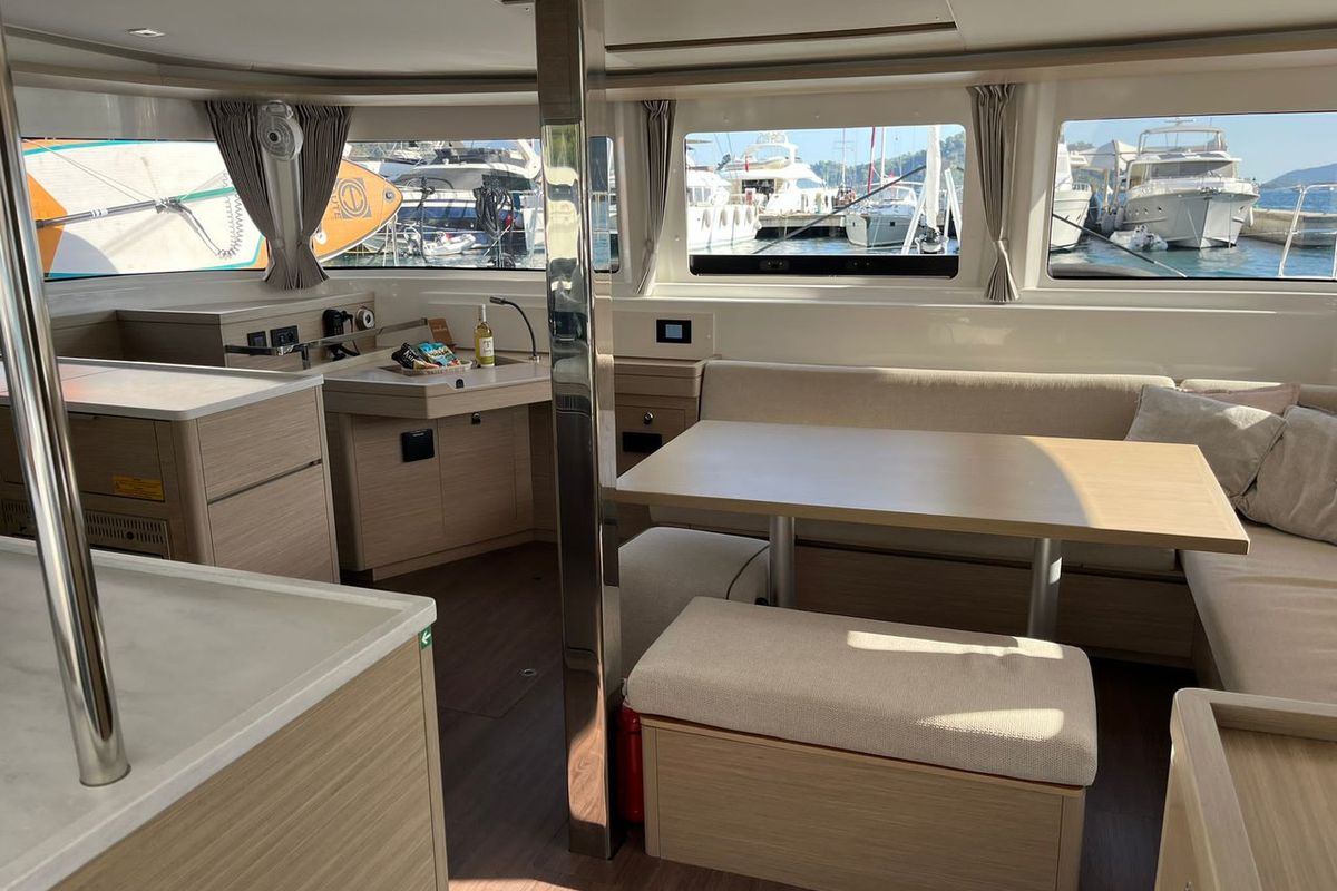 Eternityx, a Lagoon 46 catamaran at Fethiye, Turkey