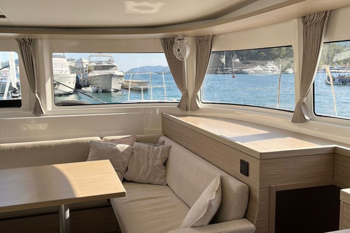 Eternityx, a Lagoon 46 catamaran at Fethiye, Turkey
