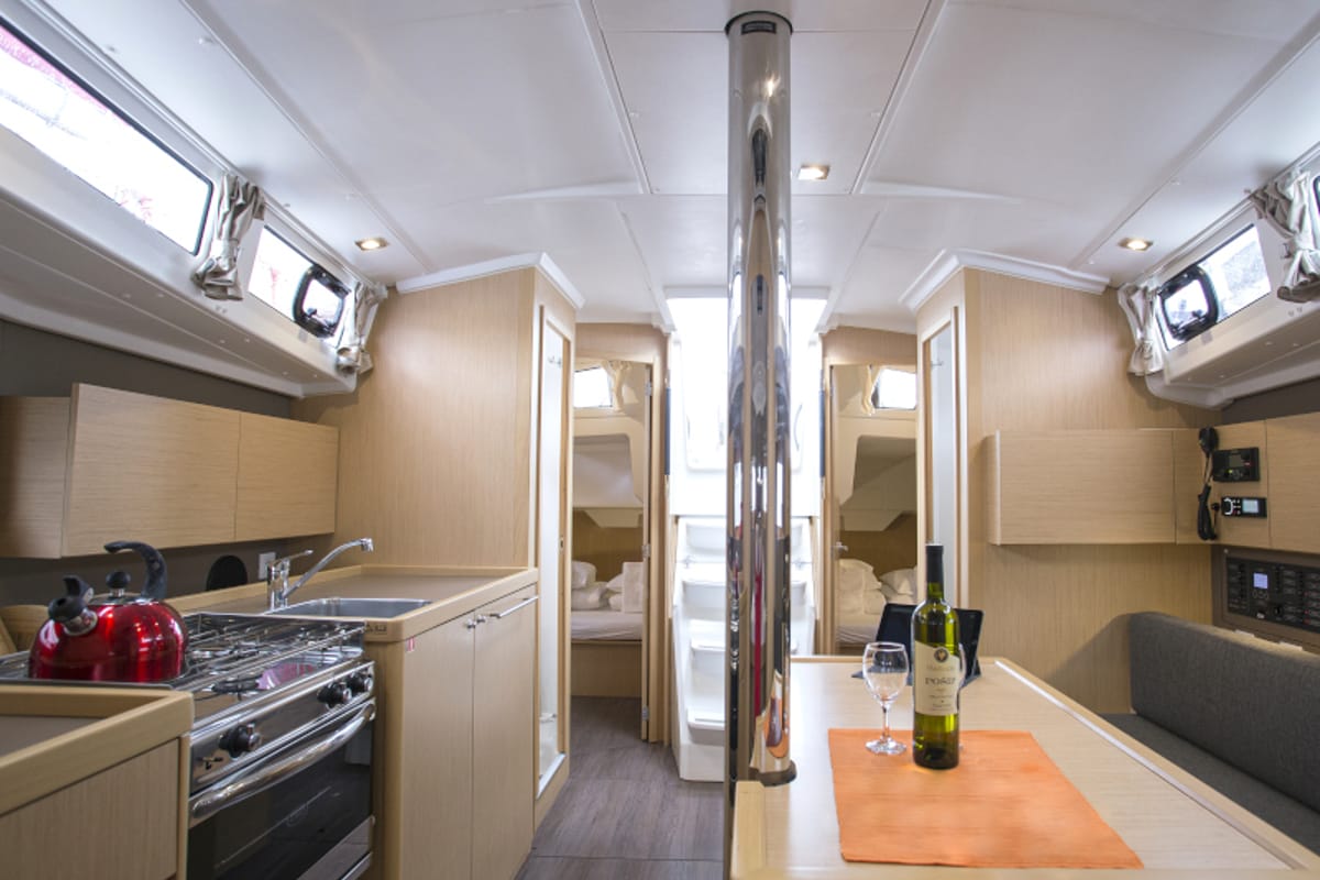 Bellagio, a Beneteau Oceanis 38.1 sailboat at Zadar, Croatia