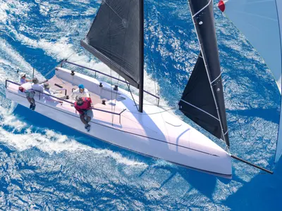 Exterior view of 007, a Nautor ClubSwan 36 sailboat at Split, Croatia