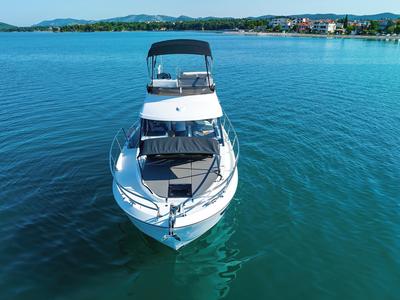 Tango, a Beneteau Antares 11 Fly OB motorboat at Pirovac, Croatia