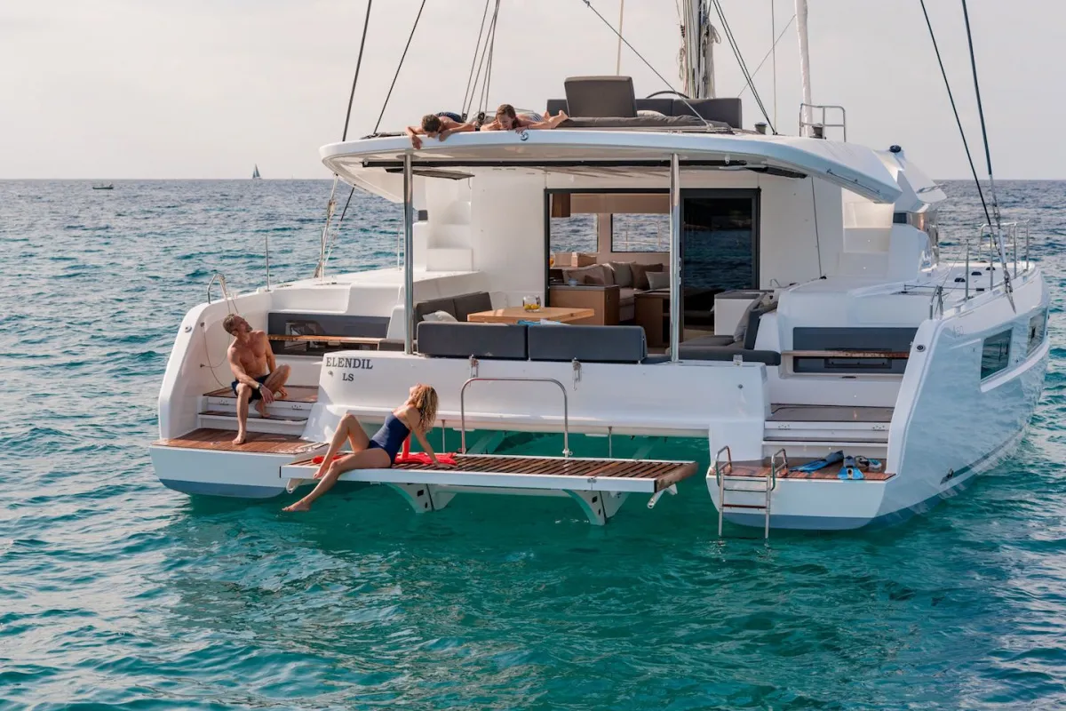 Skye , a Lagoon 50 catamaran at Road Town, British Virgin Islands