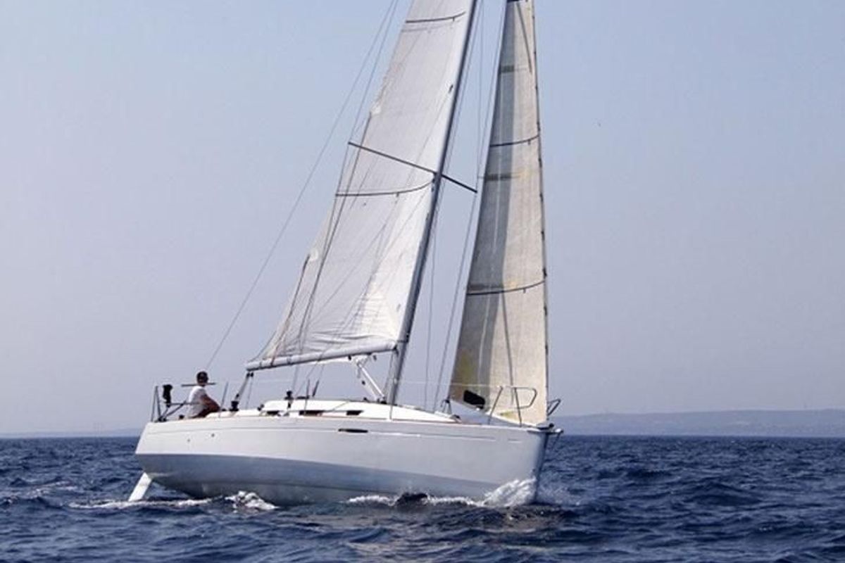 Exterior view of Barboat, a Beneteau First 30 sailboat at La Rochelle, France